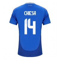 Italien Federico Chiesa #14 Heimtrikot EM 2024 Kurzarm